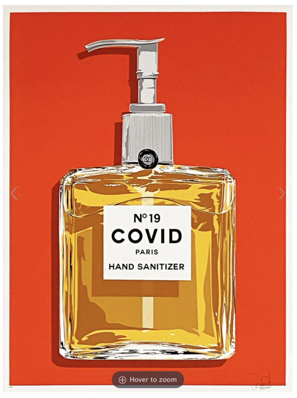 COVID No. 19' (orange) Archival Pigment Print by Denial