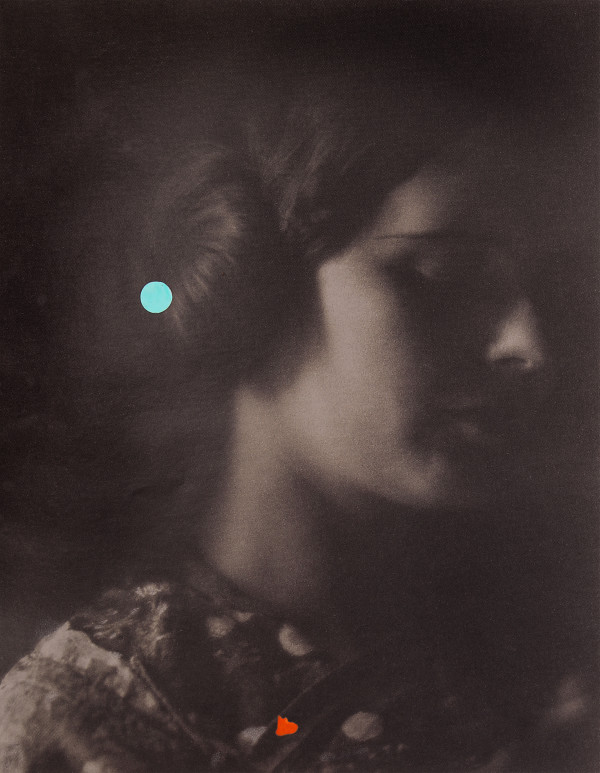 untitled (profile of woman in shadows w/ her eyes closed) by Robert Larkin